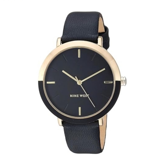 Women's New Strap Watch Gold /Black - Picture 6 of 7
